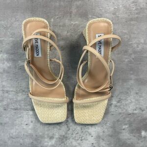 Steve Madden Beige Bayley Sandals